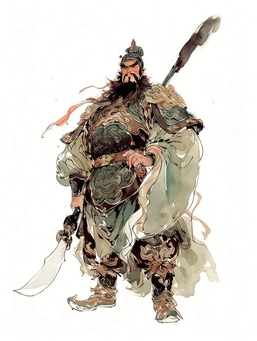 Ink-art Image featuring Niji7Ink Wash Style via Midjourney
