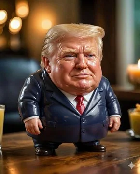 Photorealistic Logo featuring Donald Trump Cristiano Ronaldo - Dark via Nano Banana