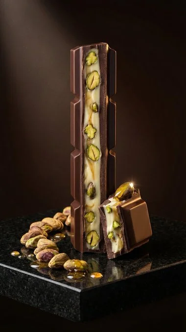 Photorealistic Ocean featuring Artisan Chocolate Product Visuals - Luxury & Fashion via Nano Banana