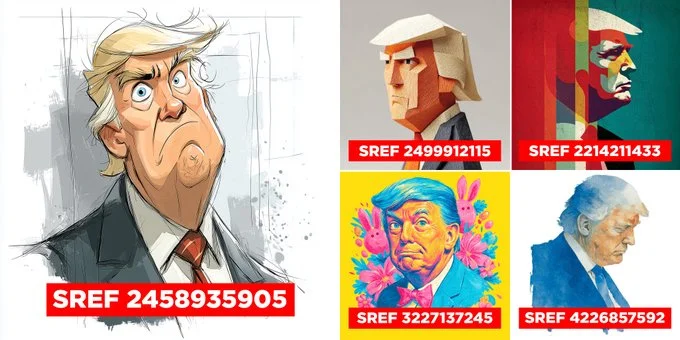 Character featuring Donald Trump via Midjourney