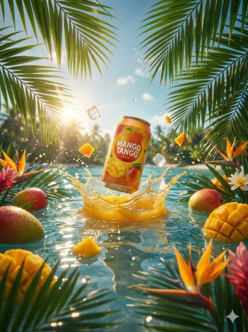 Photorealistic Ocean featuring Google Veo - Vibrant & Advertising via Nano Banana