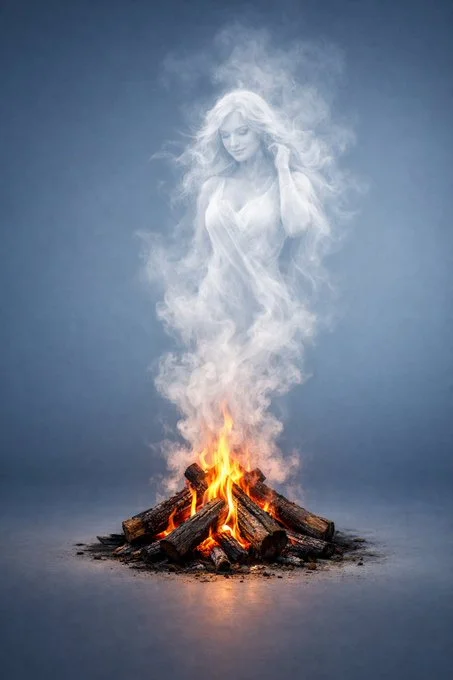 Photorealistic Portrait featuring Visual DetailsCampfire - Minimalist via ChatGPT