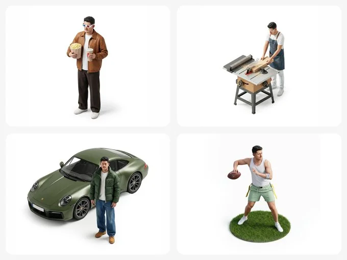 Photorealistic Character - Minimalist via Nano Banana