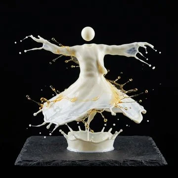 Macro Beverage featuring Dance Style - Vibrant via Nano Banana