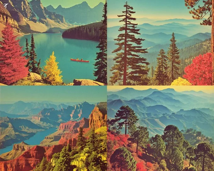 Landscape - Vintage via Midjourney