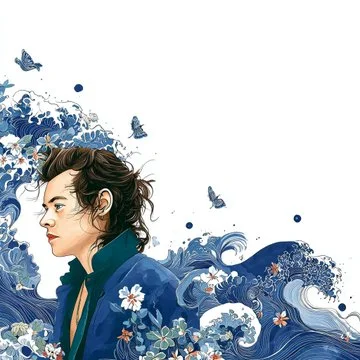 Ink-art Nature featuring Indigo Zen Ink - Minimalist