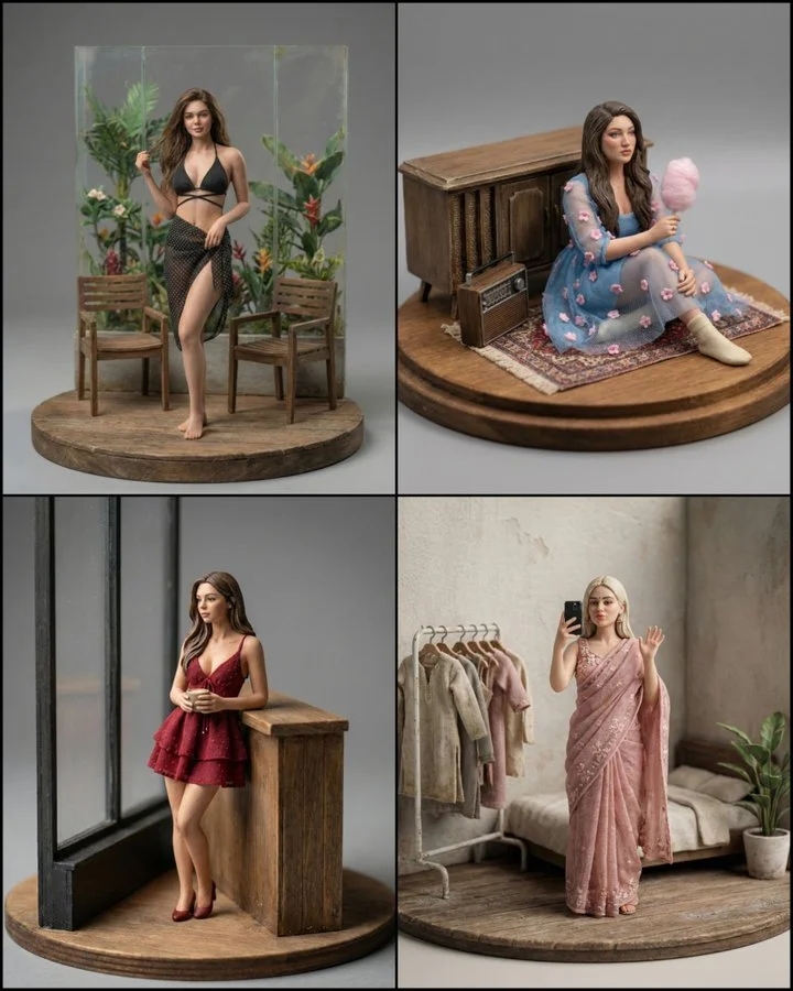 Photorealistic Miniature featuring Pro Prompt - Minimalist via Nano Banana