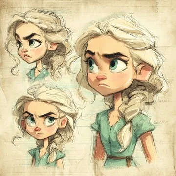 Illustration Character featuring Style Creator - Concept-art via Midjourney