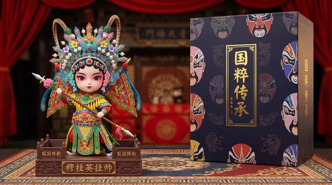 Baroque Product featuring Mu Guiying Takes Command - Vibrant & Product-shot via Nano Banana