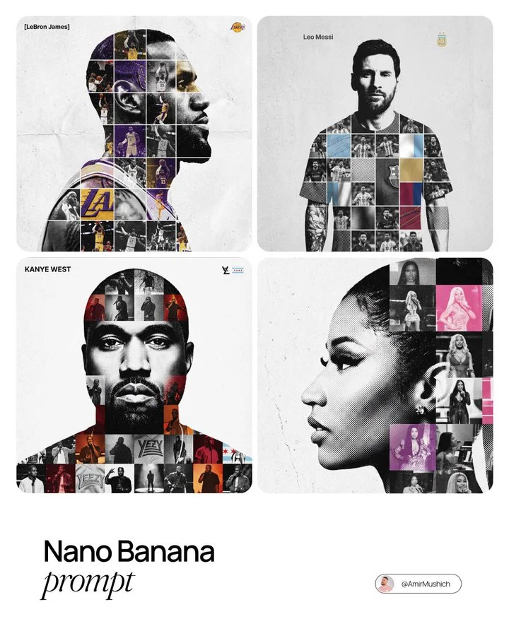 Nano Banana Smart Prompt Photogrid Tribute via Nano Banana