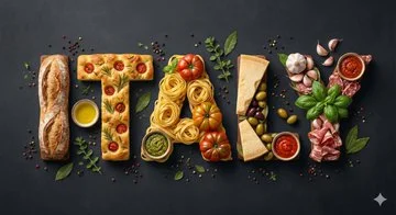 Illustration Food featuring Countries Written - Luxury & Fashion via Nano Banana