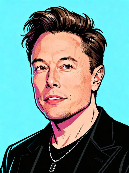 Pop-art Portrait featuring Background Colour - Minimalist