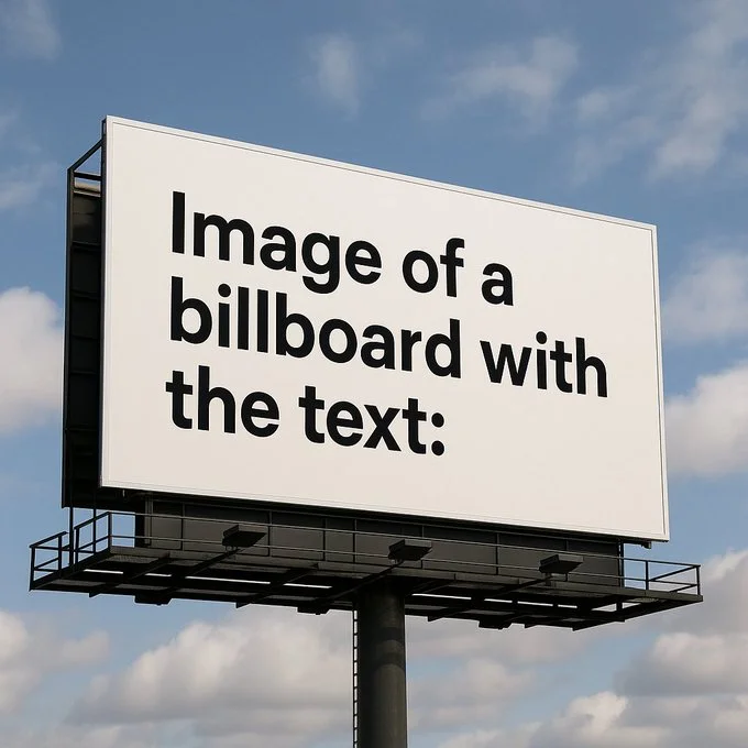 Gpt4o Image Of A Billboard With