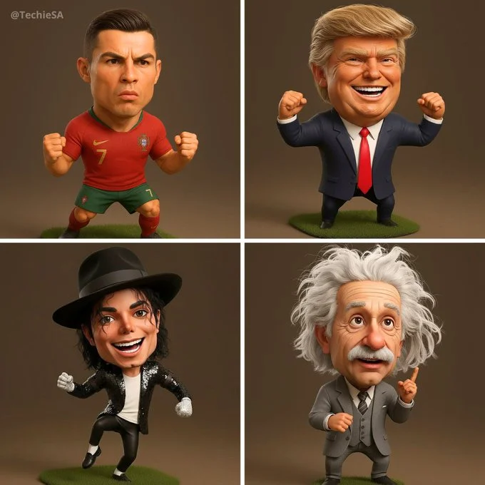 3d Caricatures By Gpt5 Nano via Nano Banana