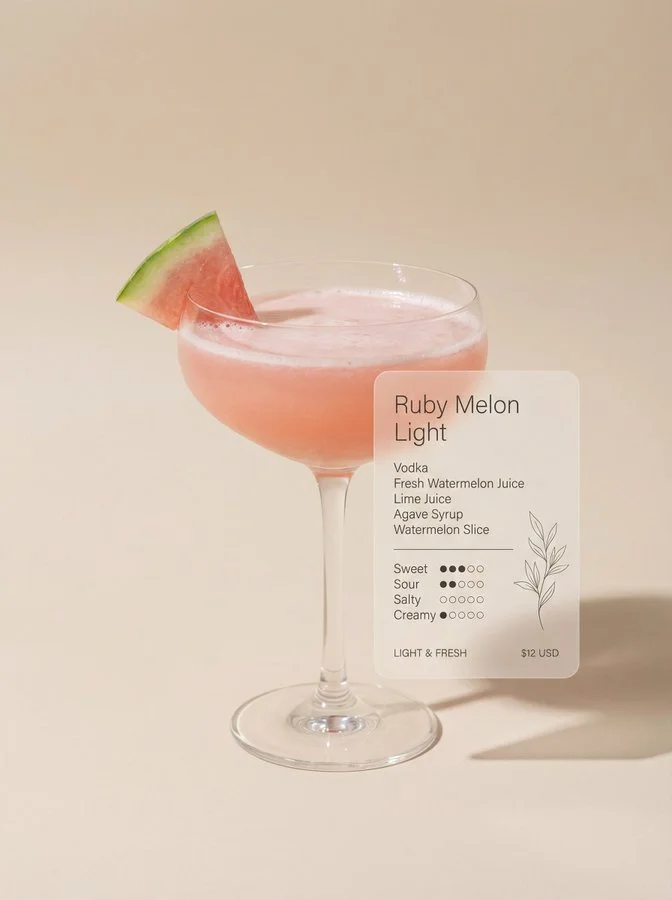 Want Classy Cocktail Cards Like This via Nano Banana