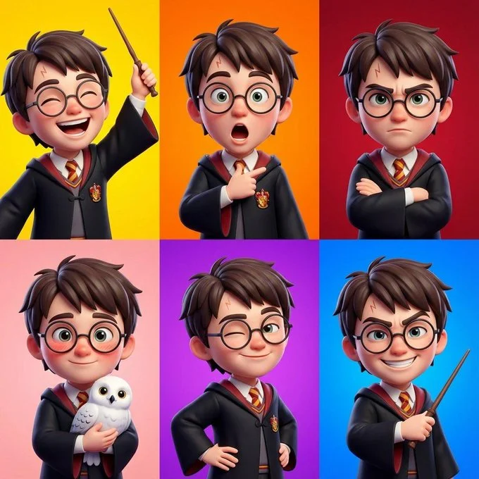 Collage Character - Minimalist via Nano Banana