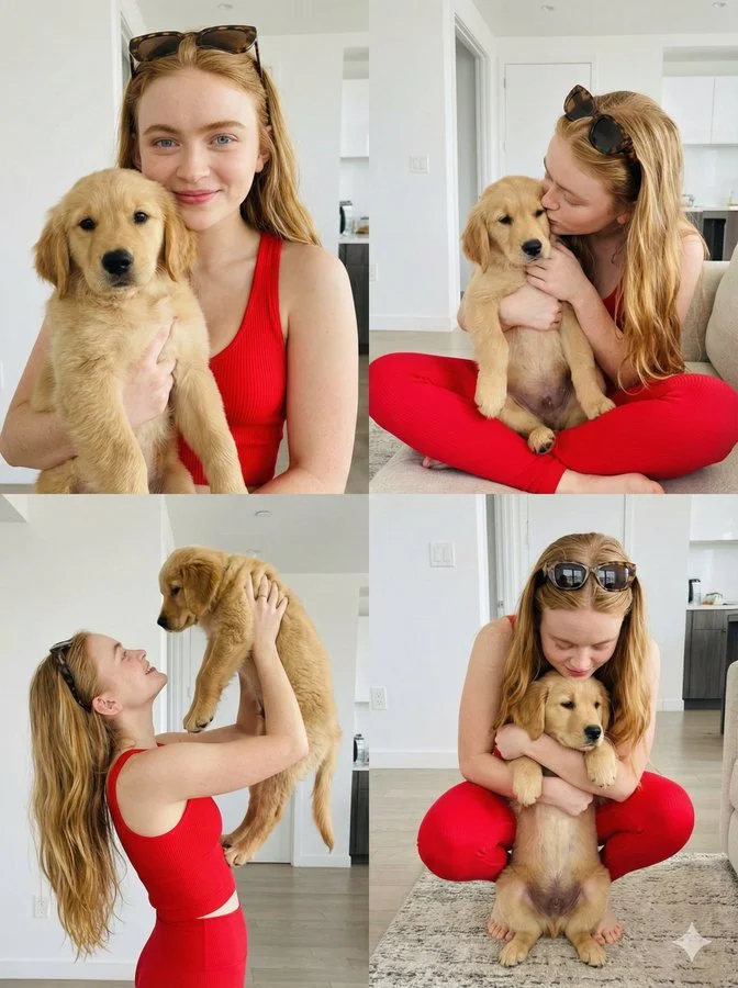 Macro Portrait featuring Sadie Sink - Vibrant & Social-media via Nano Banana
