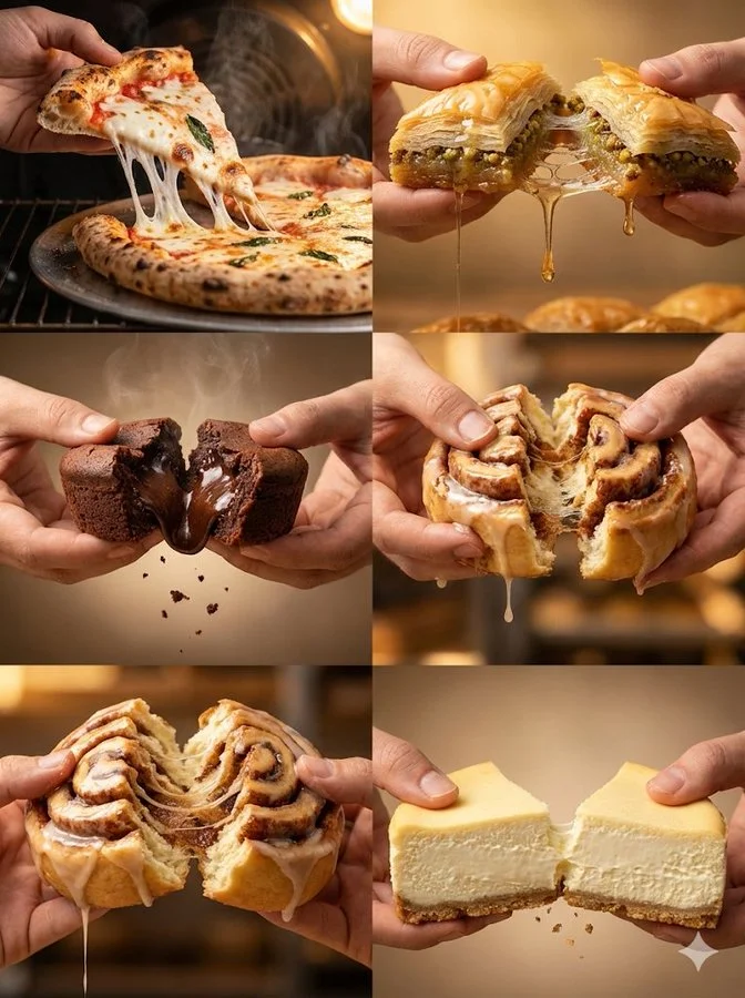 Cinematic Food featuring New York - Dark & Food-photography via Nano Banana