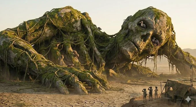 Postapocalyptic Giant Zombie Corpse