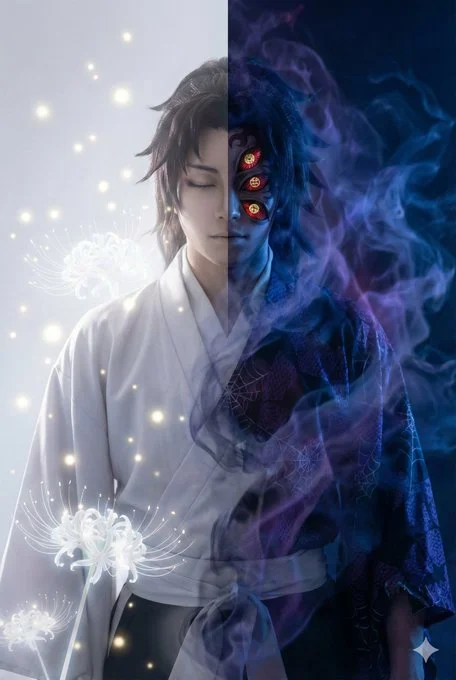 Double-exposure Portrait featuring Split Composition - Ethereal