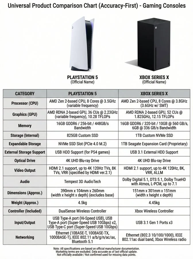 Infographic Architecture featuring Universal Product Comparison Chart - Luxury & Fashion